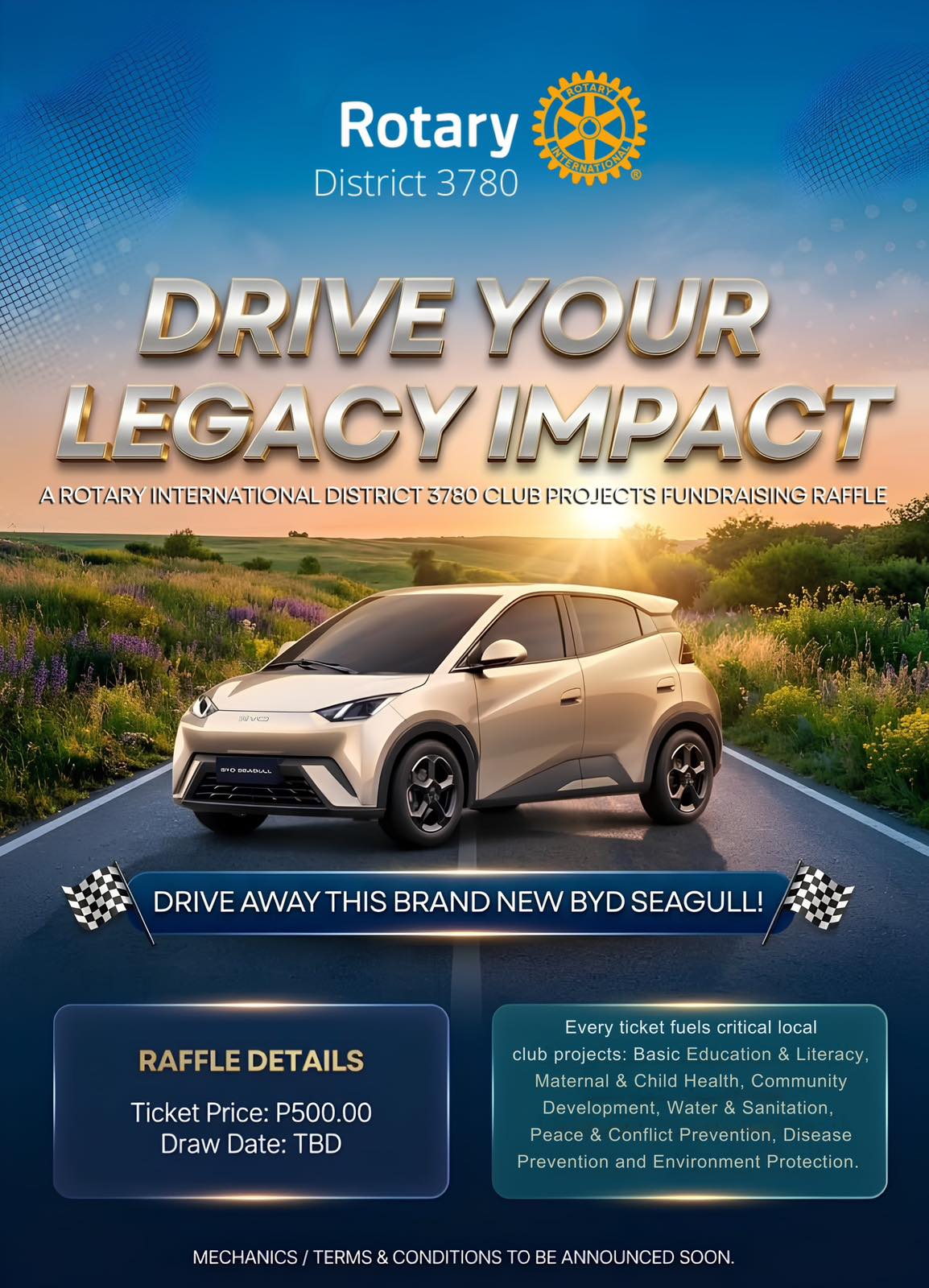 Rotary District 3780 Club Projects Fund Raising Raffle featured image